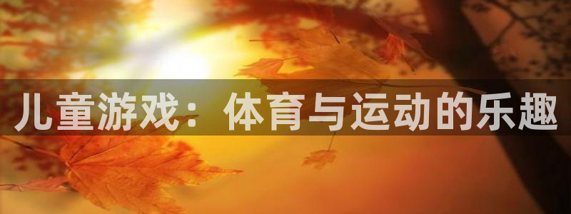 vsport体育官方正版app娱乐是那个系列的台子:儿童游戏